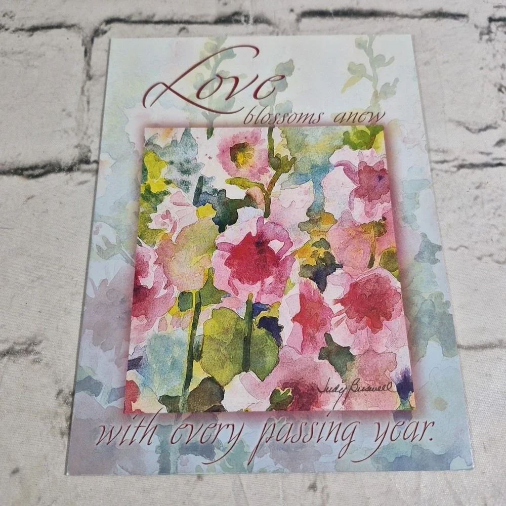 Leanin Tree Judy Buswell Greeting Cards Water Color Floral Lot Assorted
